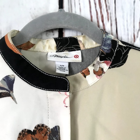 The Floral Zip-Front Shirt Dress - 3.1 Phillip Lim Target EUC Small - Picture 12 of 13